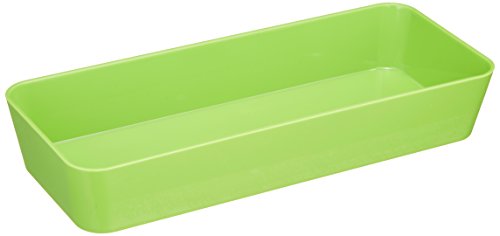 WENKO 20328100 Ablage Candy Green schmal, Kunststoff - Polystyrol, 24 x 4 x 10 cm, Grün