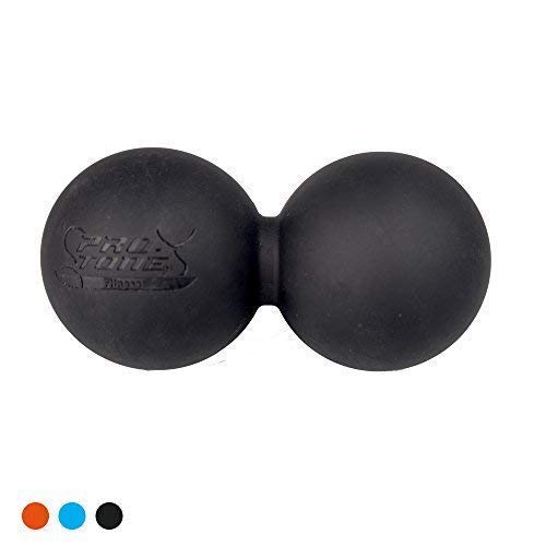 PROTONE Doble Lacrosse Bola para Punto de activación Masaje - Cacahuete Rodillo Herramienta para Deep Muscle Masaje - Negro