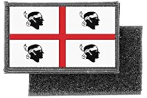 AKACHAFACTORY toppe toppa patch bandiera stampado applique banderina sardinia sardegna