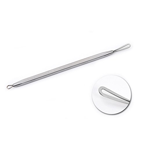 Oshide 5 Stücke Doppelseitig Mitesserentferner Komedonenquetscher Set Aus Edelstahl Gegen Pickel Whiteheads Akne - 3
