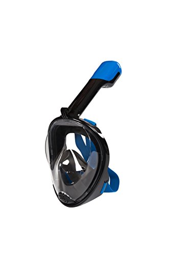 Lidaway Immersione Mask Snorkel Set facciale Maschera di respirazione boccaglio con Anti-Fog e Anti-perdite Tecnologia Adatta per Tutti Nuotare i neofiti e Gli Amanti delle Immersioni (Nero, S/M)