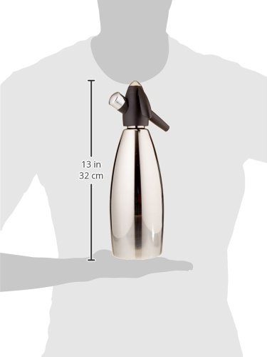 ISI Soda Siphon Seltz Bartender Cocktail Edelstahl LT.1,0 - 9