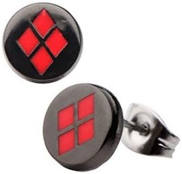 Marvel Comics Adult Shield Logo Stud Earrings