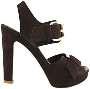 Shoes Woman LELLA BALDI Sandals dark Brown suede AP827 (36 EU)