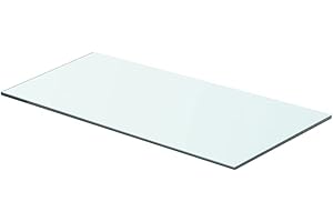 WIFESE Panneau pour Étagère Verre Trempé Transparent 60x25 cm Épaisseur 8 mm Étagère de Maison Magasin Tablette Salle de Bain Chambre à Coucher Autres Accessoires de Salon Étagère de Douche