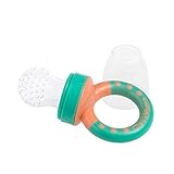 Seguro - La chupa clevafeed está realizada en silicona duradera, sin BPA ni fatalitos. Los orificios de la tetina están diseñados para evitar el paso de grandes trozos de comida.