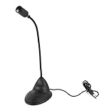 Cables Kart Flexible Goose Neck 3.5MM Mini Microphone Mic for Table top , Desktop Notebook Computer- Black RS.299 (50.00% Off) - Amazon