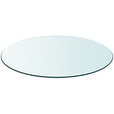 vidaXL Dessus de Table Ronde Verre Trempé 700 mm Plateau de Table Meuble