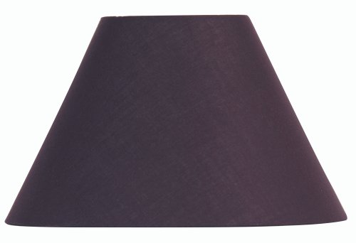 Oaks Lighting Lampenschirm aus Baumwolle, rund/konisch, 12,5 cm, pflaumenfarben