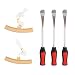 Produktbild 3pcs / Set Löffel Form Motorrad Reifen Reparatur Werkzeug Hardened Automotive Grade Stahl mit poliertem Chrom Finish Hebelwerkzeug