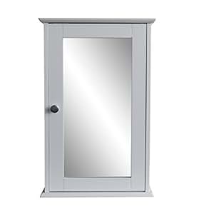 Badezimmerschrank Spiegelschrank 53x34x15cm im Landhaus-Stil