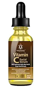 WAYMORE Vitamin C Facial Serum 30ml - For Glowing & Radiant Face, Age Defying, Skin Whitening - Removes Pigmentation & Dark Circle - For Extra Skin Brightening, Anti-Aging, Skin Repair - Supercharged Oil Based Face Serum for Fine Line & Sun Damage Corrector | Paraben & SLS Free | For Normal, Dry, Dull, Combination, Sun Damaged Skin Types | For men and women