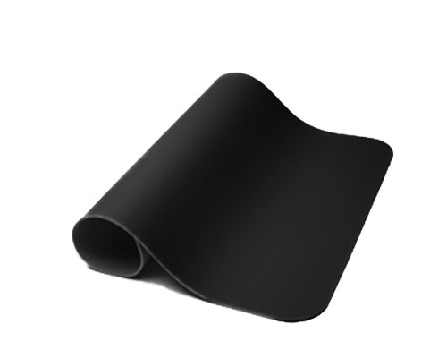 bd@ ultradünn Silikon Mousepad, Silicon Pad, schwarz, für optische Maus, Lasermaus, Spielmaus, Mauspad - 3