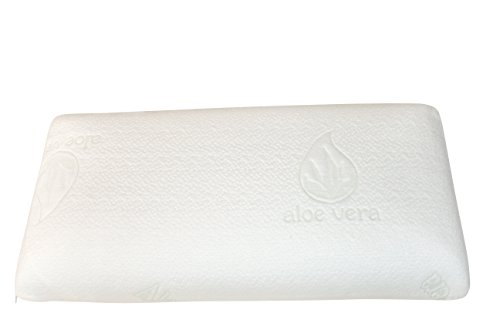 Ebitop Kissen, Kopfkissen, Schlafkissen, Ebi. – K80.40.14 Gel-Nackenstützkissen Orthopädisches Gelschaum-Kissen mit Aloe-Vera-Kissenbezug Traum-Schlaf Visko-Kopfkissen Kissen Schlafkissen Nackenstützkissen, Nackenkissen, Kopfkissen, Komfort Kissen 80x35x14cm Weiß - 2