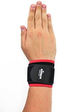 Solace Bracing Antibacterial Wrist Support (4 Colours) - British Made & NHS Supplied Breathable Wrist Wrap - #1 Sports & Gym Wrist Brace for Workouts, Weightlifting, Tennis, Golf & More - Red