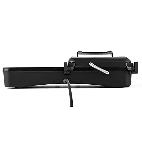 Klarstein Butterfly&Bee Tischgrill Kontaktgrill (1500 Watt, stufenlos und getrennt regelbare Grillflächen, Antihaftbeschichtung) schwarz - 5