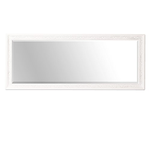 Wandspiegel BAROCK Spiegel FIORA 130x50cm weiß-silber LANDHAUS - 3