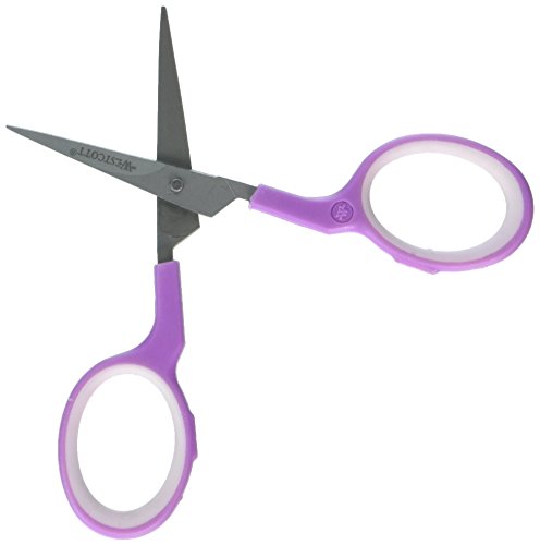 Westcott 15148 Titanium Super Softgrip Silhouettenschere, 10 cm, grau/weiß
