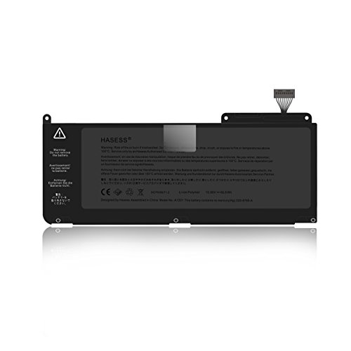 HASESS Neu 6000mAh/63.5Wh Ersatzbatterie Notebook Akku für Apple Unibody MacBook A1331 A1342 Macbook air 13 zoll(2011 & 2012 Version) passt MC234LL/A MC233LL/A MacBook Pro MC375LL/A MC516LL/A MC207LL/A, Fits 020-6580-A 020-6582-A 020-6809-A 020-6810-A 661-5391 mit 18 Monate Garantie - 3