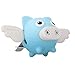Produktbild XdremYU Nettes Auto verzieren Verzierungsinnenraum Cartoon Flying Pig Auto Air Outlet Lufterfrischer Parfüm Aroma Clip Diffusor Decor für Geschenk Idee Familie Büro Sky Blue