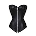 Produktbild DAMENGXIANG Weibliche Gothic Weste Body Forming Unterwäsche Zipper Style Slim Fit Bauch Mieder Korsett Schwarz XL