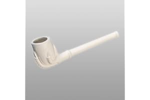 PATCHOULIWORLD CLAY PIPE Tonpfeife "Kralle" Länge: 110mm von PatchouliWorld