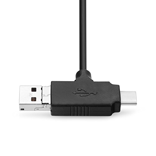 [Neuerscheinung] KiWiBiRD USB Typ C/Micro USB OTG HUB mit 3x USB 2.0, SD/Micro SD/MS/M2 High-Speed-Kartenleser USB-C/Mikro USB zu USB OTG Adapter - 3