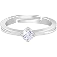 GIVA 925 Silver Zircon Love Ring | Gifts for Women & Girls