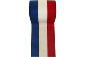 susurrus Artificielles - Ruban aux Couleurs du Drapeau français - Largeur 66 mm - Rouleau de 25 m