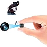 Enzeno Mini Spy Camera Hidden WiFi Wireless Small Video Camera Full HD 1080P Nanny Cam Night Vision Secret Surveillance Camer