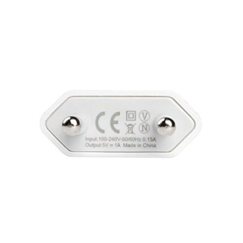 Original Salcar – Ladegerät 5V 1A USB Stromadapter für iPhone 5 5S 5C, iPhone 6 6S Plus, iPod Mini, iPod shuffle, iPod classic , iPod nano Apple Charger(weiß) - 6