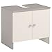 Produktbild INFINIKIT Capri-Waschtischunterschrank mit 2 Türen (Weiß und Grau)