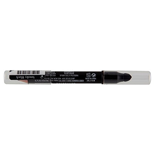 Maybelline New York Lidschatten-Stift Master Smoky Smoky Black / Eyeshadow Pencil Schwarz für Smokey Eyes, mit integriertem Smudger, 1 x 1,8 g - 6