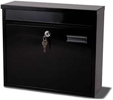 Sterling Ouse Steel Postbox - Black