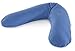 Theraline The Original 190 x 38cm Maternity and Nursing Pillow including Cover (Mid Blue Jersey)