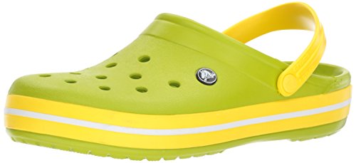 Preisvergleich Produktbild Crocs Crocband, Unisex - Erwachsene Clogs, Grün (Volt Green-Lemon), 43 / 44 EU
