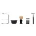 Anself 4 In 1 Men's Manual Razor Set Stainess Steel Stand Holder 5 Blades Wet Shaving Beard Razor Shaving Brush Bowl