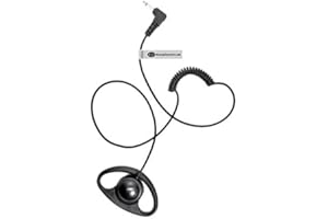 EARPIECE HUB D Shape Receive/Listen only Security Headset/Earpiece for UNIDEN Radio (2.5mm jack)