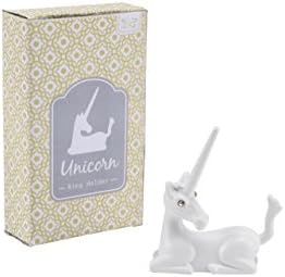 White Unicorn Ring Holder