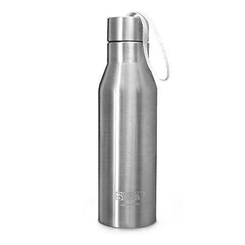 Landnics Borraccia in Acciaio Inox, Doppia Parete Vuoto Isolato Bottiglia Borraccia Sportiva salvagoccia Portable Thermos Keep 24h Freddo/Caldo Ore, Senza BPA, Kl574p Sweatshirt - Bambini