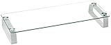 Maximale Belastung 20 kg LogiLink BP0027 TV-Halterung Ständer Zubehör: Monitorerhöhung /-Tisch aus Glas (Dicke: 5mm), max. Belastung 20kg