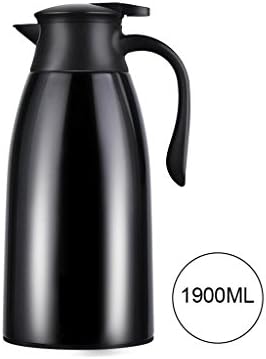 Rollsnownow Home 304 Stainless Steel Hot Water Bottle Heat Preservation High Capacity Insulation Pots Kitchen Restaurant Bedroom Warm Pot Kettle Glass Liner 1.9L ( Color : G )