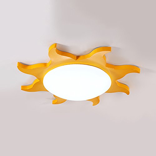 Preisvergleich Produktbild Zzatt Kinder Schlafzimmer LED Deckenleuchte Modern Kreativität Sonne Deckenlampe Weiß Licht Korridor Metall Acryl Lampenschirm Augenschutz Wohnzimmer Kindergarten Lampe Ø41cm (Gleb)