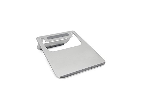 iProtect Aluminium Ständer rutschfeste Halterung für Notebook, Tablet und eBook-Reader in silber