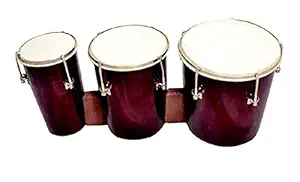 Master Stock Wooden Triple Bongo Drum (Coke)