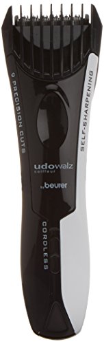 Udo Walz by Beurer HC4 100 Haarschneider (9 Schnittlängen mit 2 verstellbaren Kammaufsätzen, Akku- und Netzbetrieb)