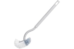 LEYTON Brosse de Toilette avec Poils Doux Brosse de Toilette Brosse de Nettoyage Murale Brosse de WC PoignéE Compacte de Nettoyage en Profondeur