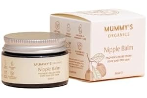 MUMMY’S ORGANICS Organic Nipple Balm, fast relief for sore cracked nipples, 100% safe & natural, Soothing Protection, Breastfeeding essentials, Nipple Cream, Hospital bag, Postpartum essentials, nursing essentials