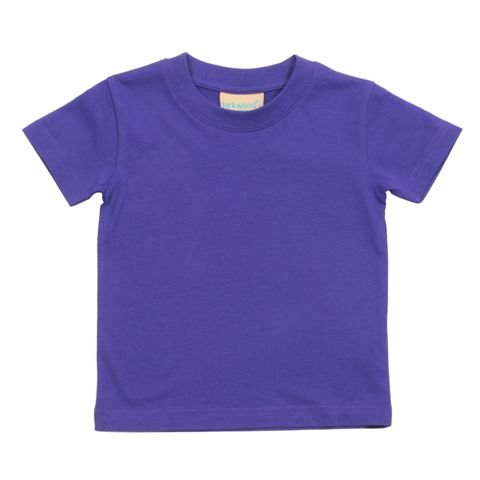 Larkwood Baby/Childrens Crew Neck T-Shirt / Schoolwear (24-36) (Purple)