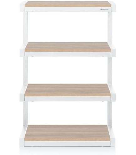 Norstone ESSE NR Supporto TV Tipo Rack Per Audio/Video – Mobile TV 3 Ripiani, Colore Nero-Frosted, Con Cinghia Autoafferrante, Facile Da Montare - 2